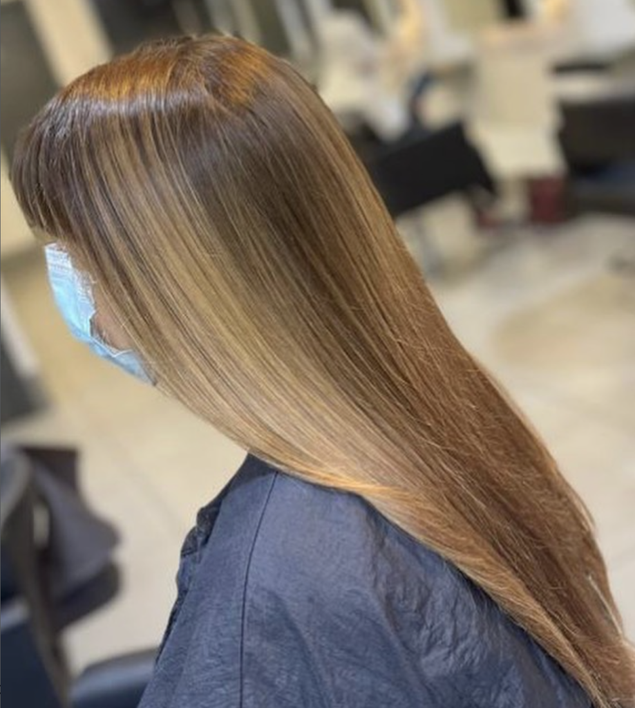 Strengthened hair after keratin smoothing treatment
