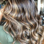 reverse balayage on a ladies hair in manchester top rated salon