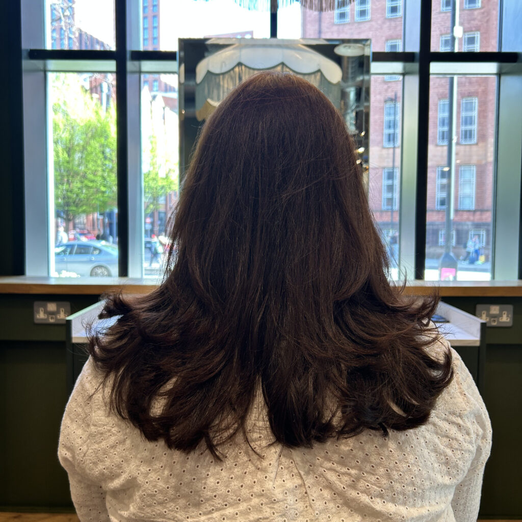 keratin treatment applied to a ladies hair in manchester uk